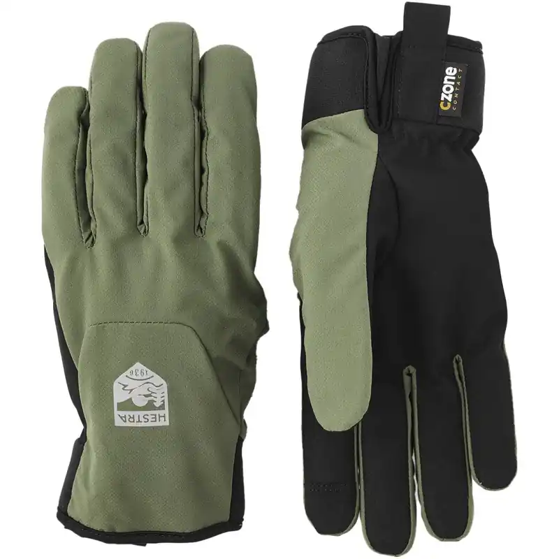 Kracherpreis Hestra CZone Bike Mistral - 5 Finger Fahrradhandschuhe - olive