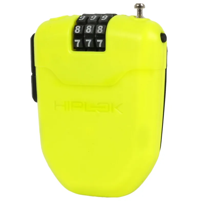 Abverkauf Hiplok FX Kabelschloss 100cm mit Reflektor - lime
