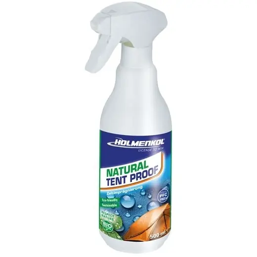 Zertifiziert Holmenkol Natural Tent Proof Universal-Imprägnierung für Outdoor-Ausrüstung - 500ml