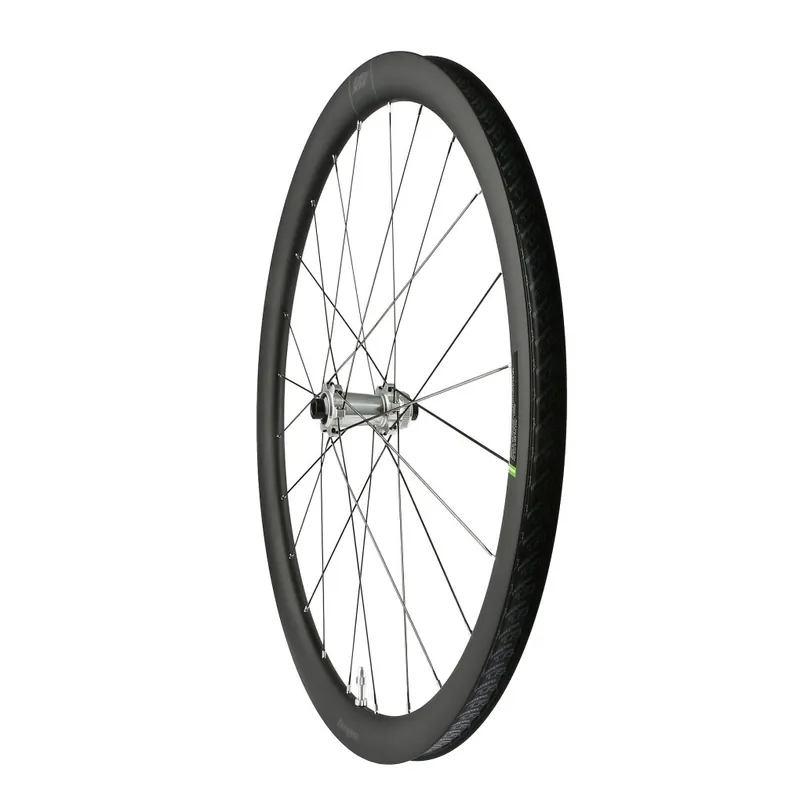 Hope RX40 Carbon Gravel Vorderrad Pro 5 Straight Pull Centerlock Hookless 12x100 mm - silber Geprüft