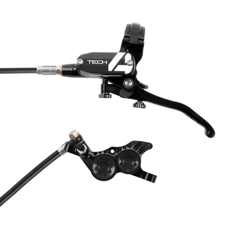Sonderaktion Hope Tech 4 V4 Scheibenbremse - schwarz/schwarz - Hebel rechts