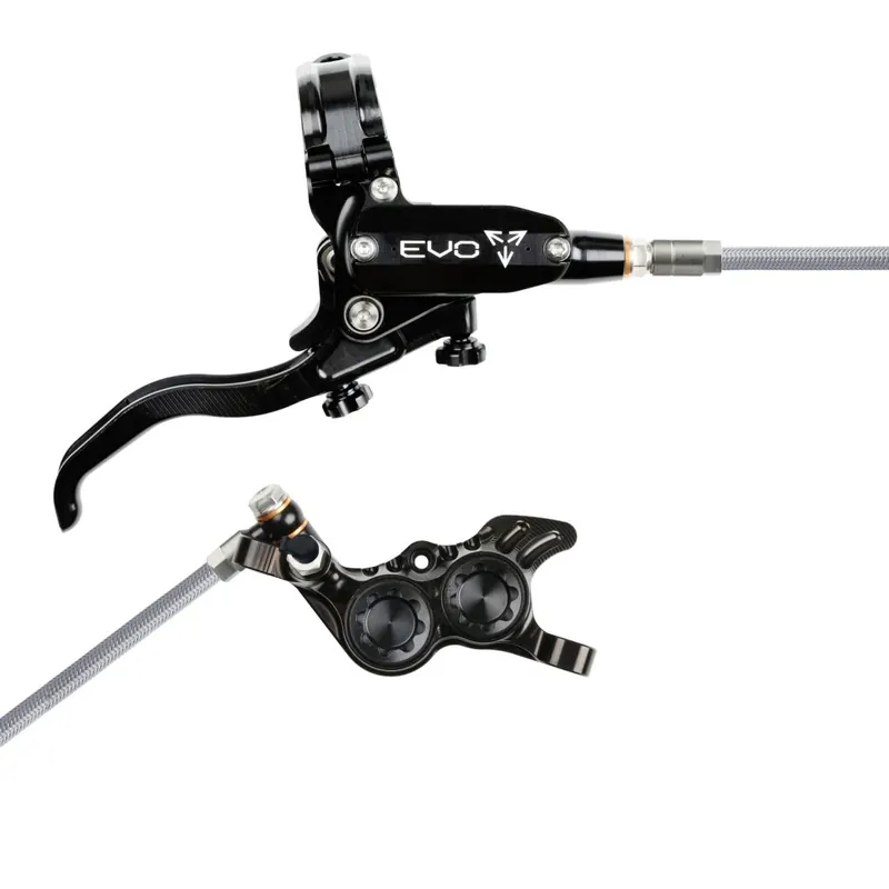 Hope Tech 4 EVO GR4 Scheibenbremse Stahlflex - schwarz/schwarz – Hebel rechts Nur Heute