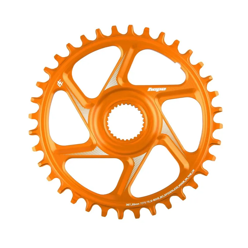 Hope R22 E-Bike Kettenblatt Direct Mount 55mm Wide für Bosch Gen.4 - orange Begrenztes Angebot