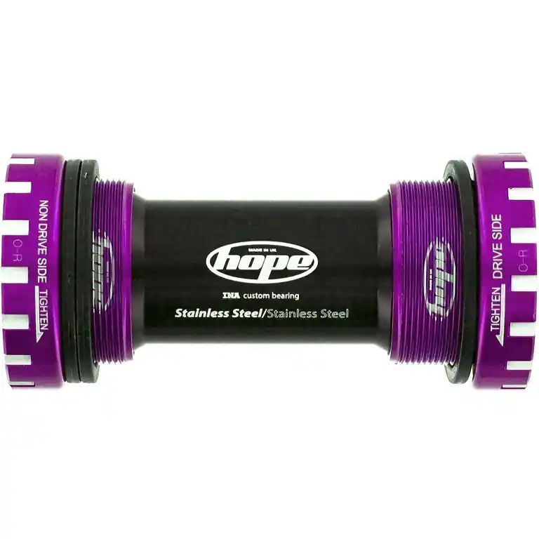 Abverkauf Hope Innenlager Lagerschalen MTB Edelstahl - BSA-68/73-24 - purple