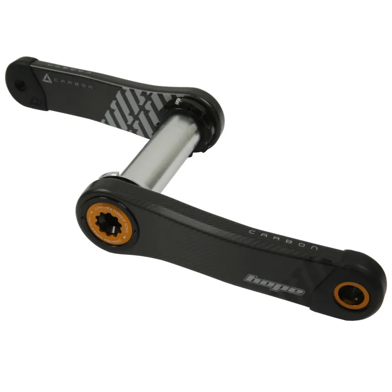 Neue Kollektion Hope Carbon Kurbel - No Spider 68/73mm - orange