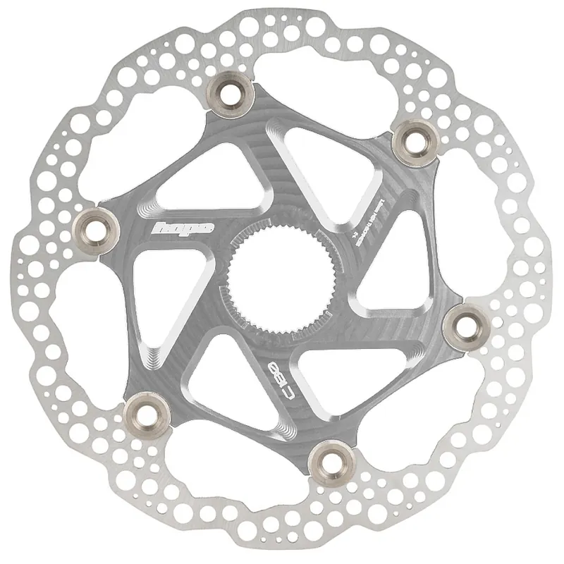 Hope Schwimmende MTB Bremsscheibe - Centerlock - silber Neue Kollektion