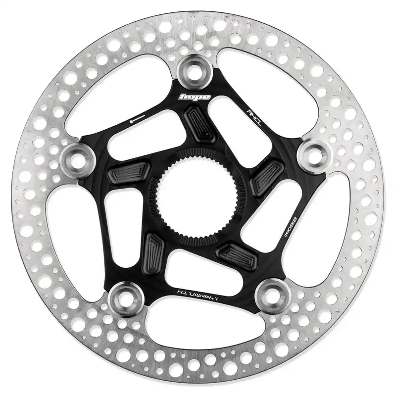 Hope RX Schwimmende Bremsscheibe - 140mm - Centerlock - schwarz Solange Der Vorrat Reicht