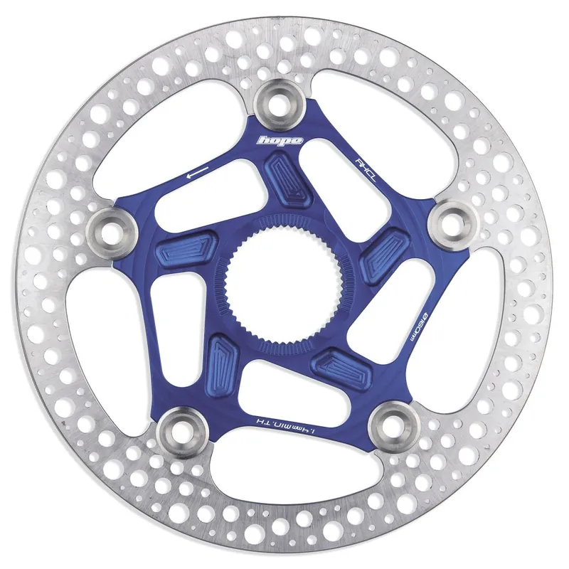 Hope RX Schwimmende Bremsscheibe - 140mm - Centerlock - blau Nur Für Kurze Zeit