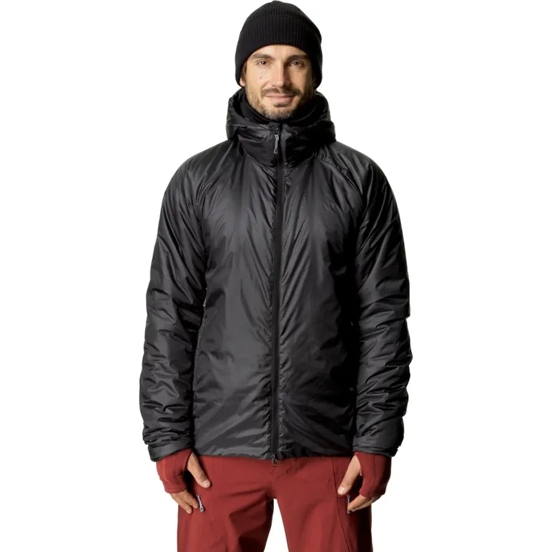 Houdini Dunfri Jacke mit Kapuze Herren - True Black Markenware