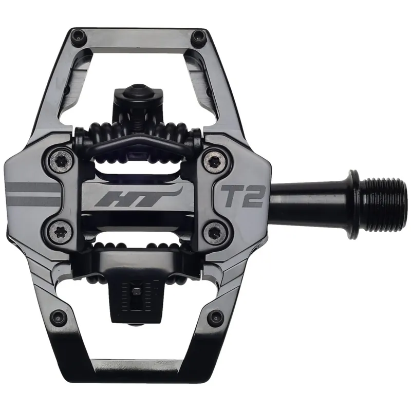 HT T2 Klickpedale - Enduro Race CrMo-Achse - stealth Wochenendangebot