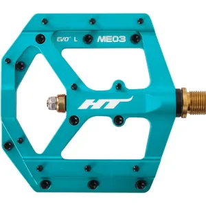 Direkt Vom Hersteller HT ME03T EVO+ Plattformpedal Magnesium / Titan - matt blau