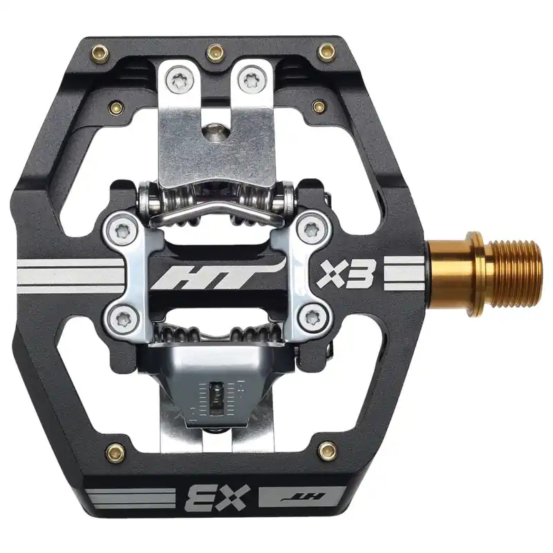 Neu HT X3T Klickpedale - DH-Enduro Titan-Achse - black
