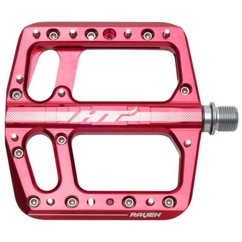HT ANS12 Plattformpedale - Raven NANO-S CrMo-Achse - red Markenprodukt