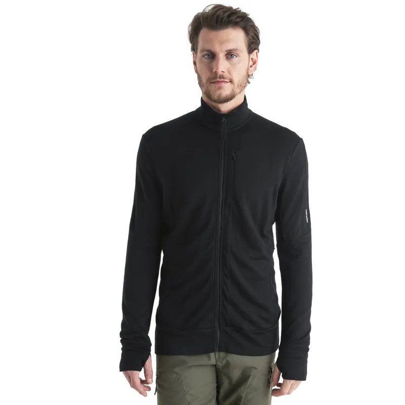 Icebreaker Merino 260 Quantum Zip-Jacke Herren - Schwarz Aktuell