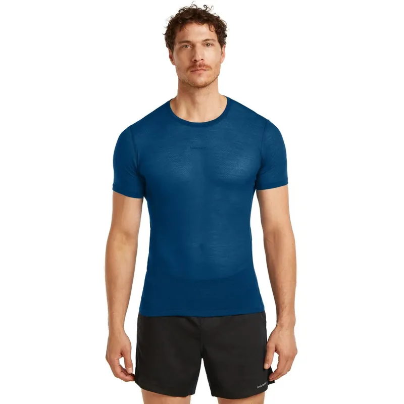 Icebreaker Merino 75 Cool-Lite™ Featherlight™ Crewe T-Shirt Herren - Atlantis Echt