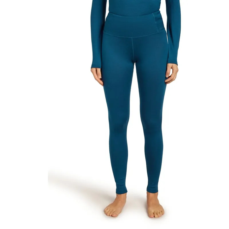 Heißes Angebot Icebreaker Merino 260 Tech High Rise Thermo-Leggings Damen - Atlantis