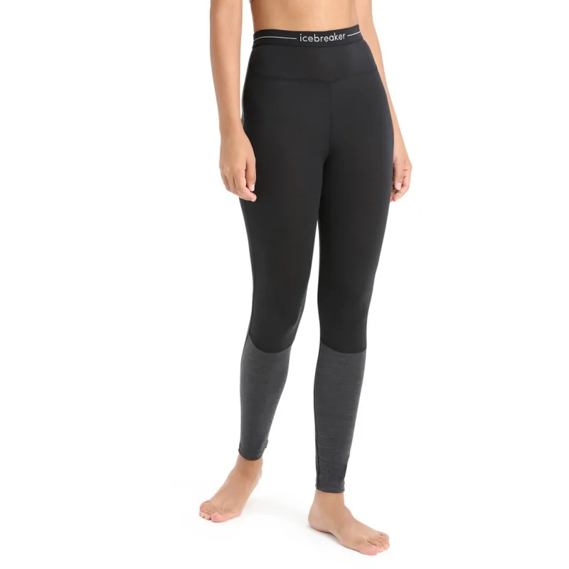 Icebreaker 125 ZoneKnit™ Merino Leggings Damen - Schwarz/Jet Hthr Direkt Vom Hersteller