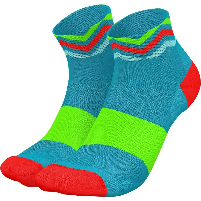 INCYLENCE Ultralight Waves Short Socken - Cyan Green Nur Heute
