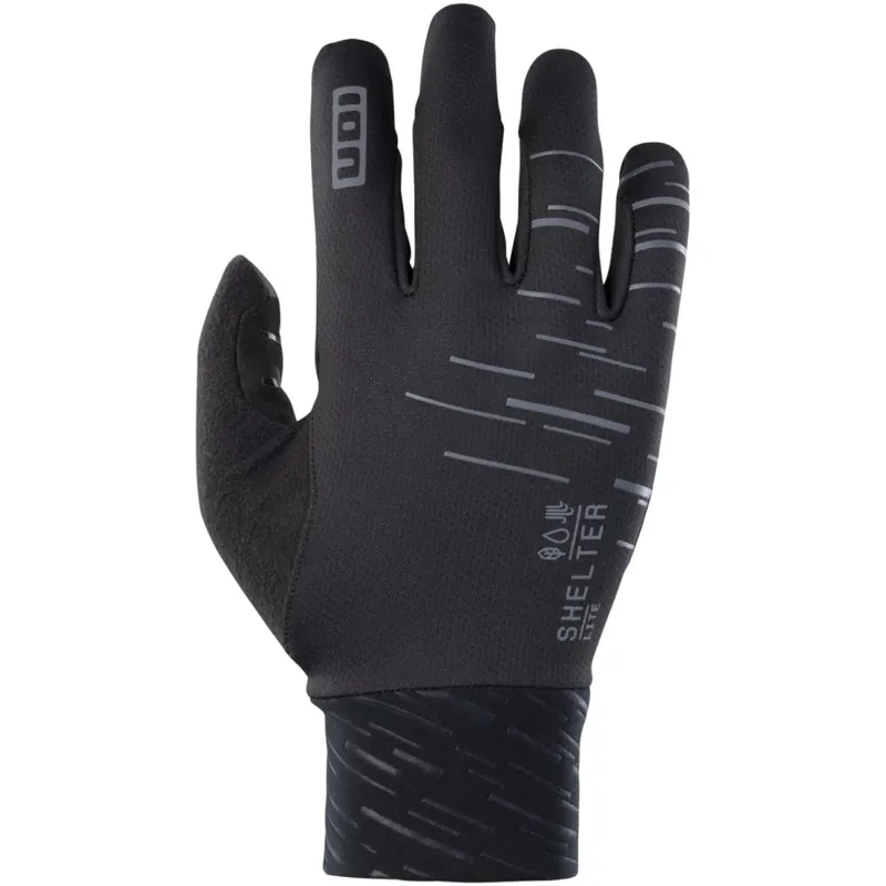 ION Bike Shelter Lite Fahrradhandschuhe - Schwarz Versand Am Gleichen Tag