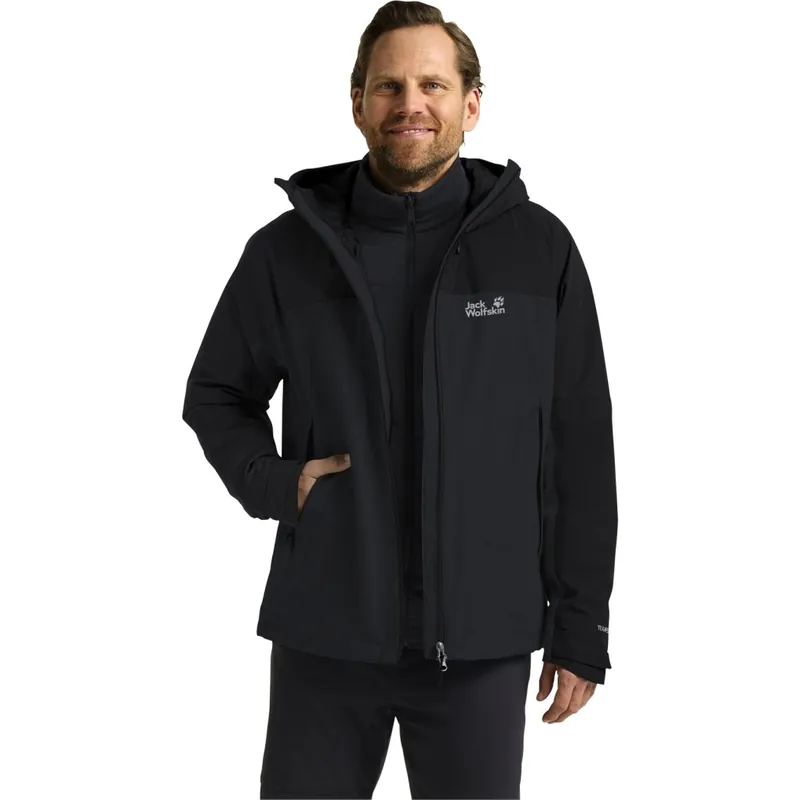 Sofort Bestellen Jack Wolfskin Wild Places 3In1 Jacke Herren - phantom