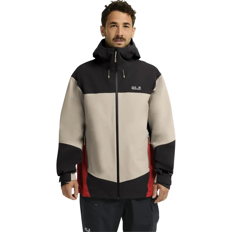 Jack Wolfskin Rockpaw 3L Jacke Herren - oyster Saisonangebot