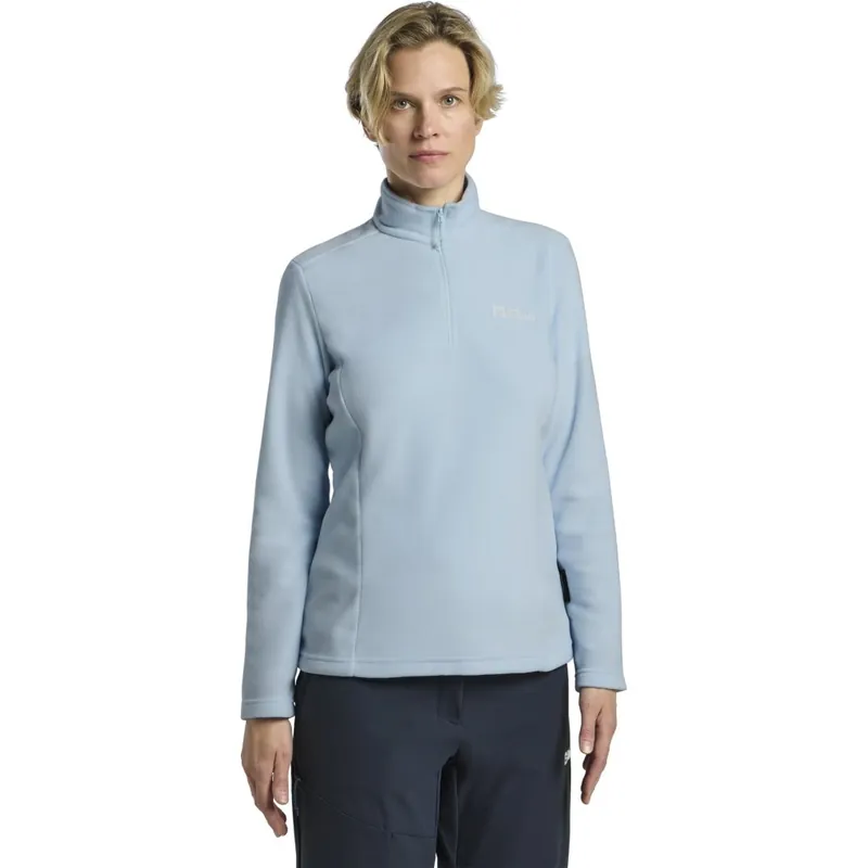 Schneller Versand Jack Wolfskin Taunus Half Zip Fleecepullover Damen - ice blue
