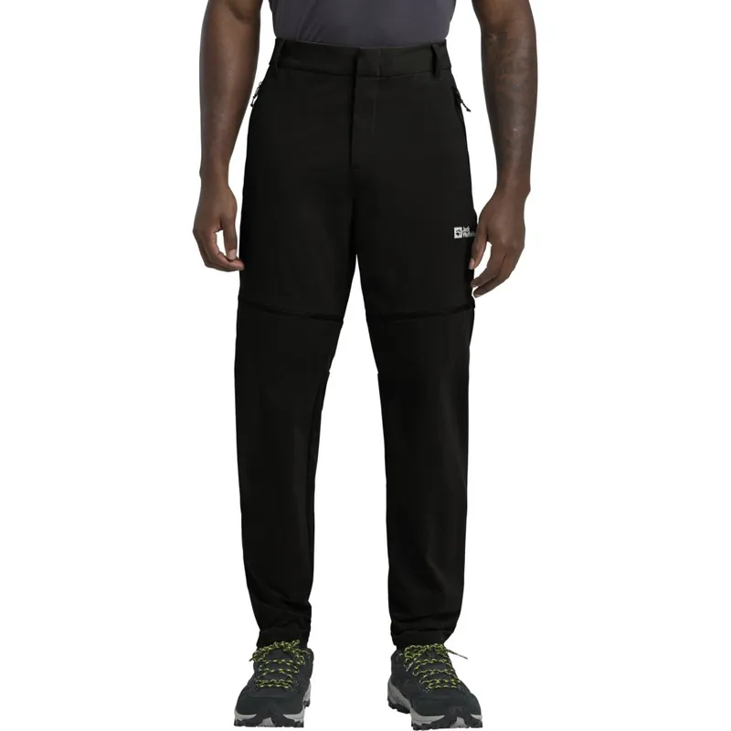 Knallerangebot Jack Wolfskin Hikeout Zip Away Hosen Herren - regular - schwarz