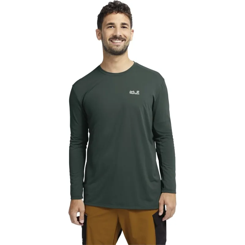 Jack Wolfskin Prelight Suncool Langarmshirt Herren - sago palm Markenprodukt