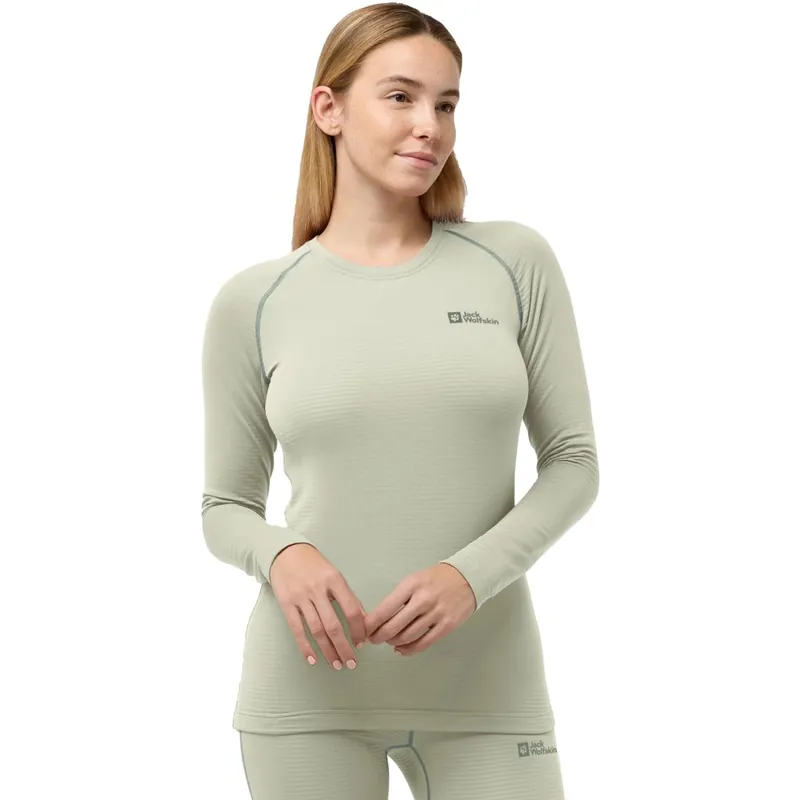 Neue Kollektion Jack Wolfskin Infinite Warm Langarmshirt Damen - mint leaf