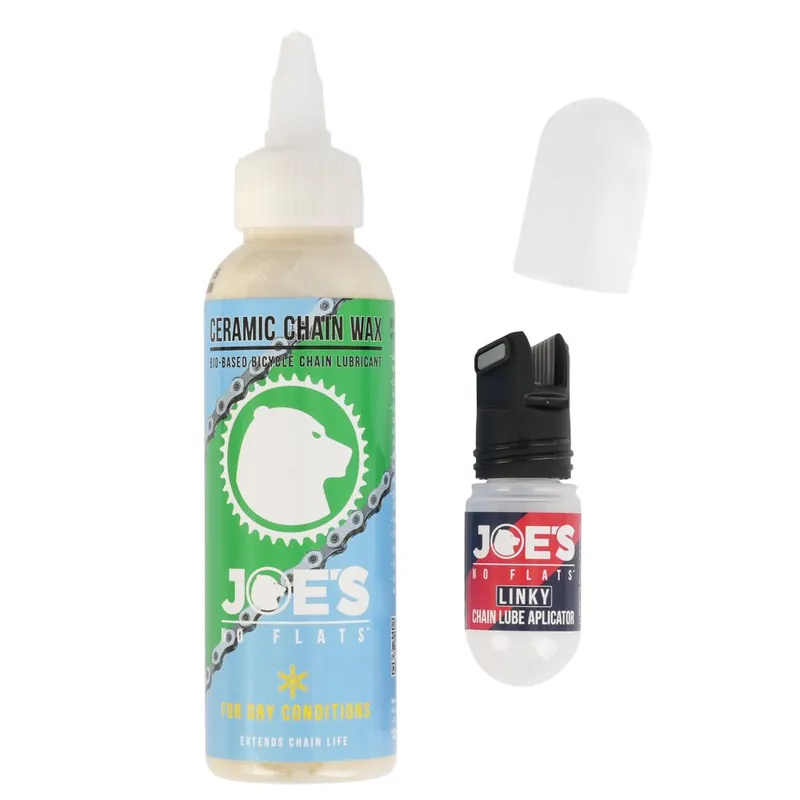 Rabatt Joe‘s No Flats Ceramic Chain Wax Dry Kettenwachs + Linky Lube Applicator - 125ml