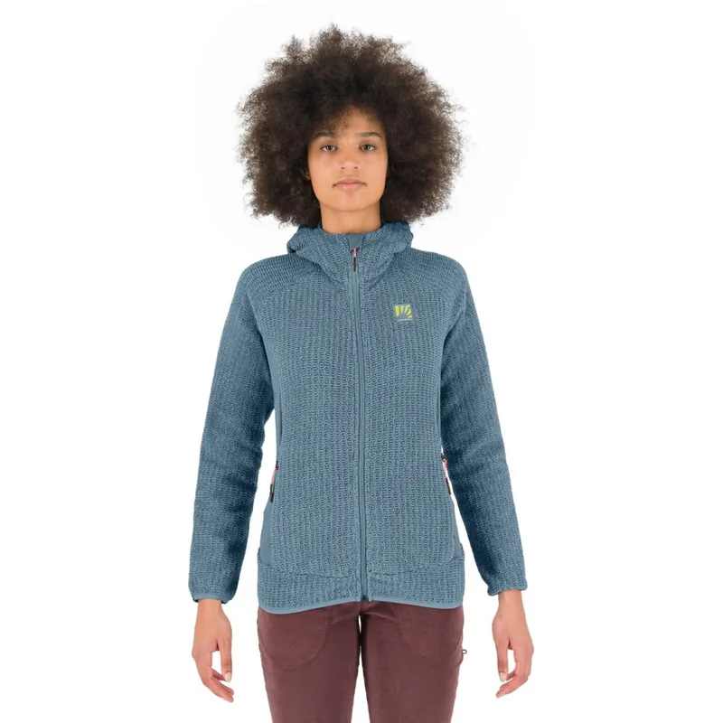 Karpos Rocchetta Kapuzen-Fleecejacke Damen - spring lake Markenprodukt