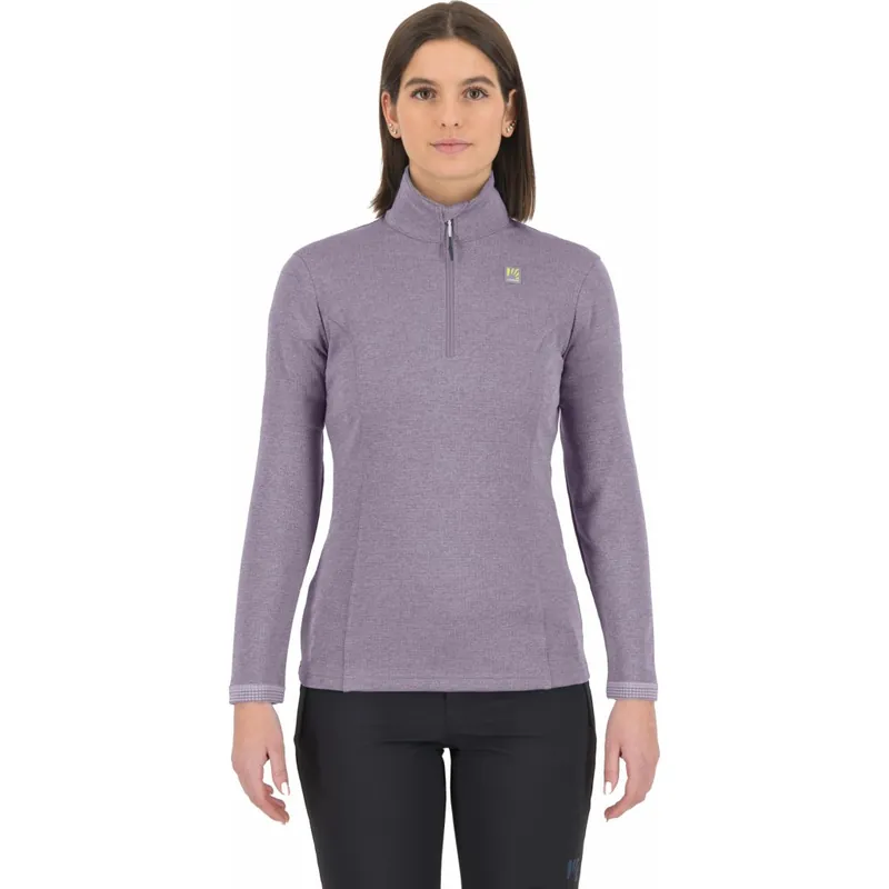 Schnäppchen Karpos Pizzocco Half Zip Mid Layer Damen - lavender