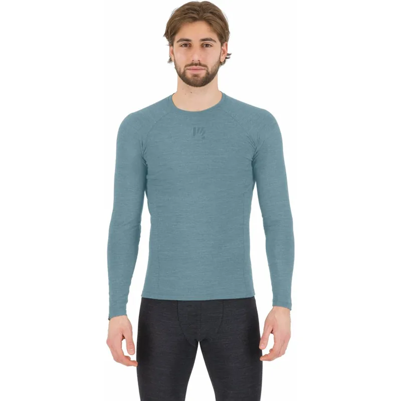 Karpos Dinamico Merino 180 Langarm-Unterhemd Herren - smoke blue Top-Preis