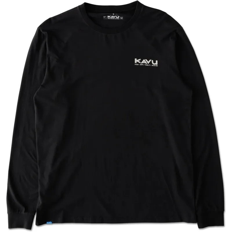 Nur Heute KAVU Etch Art Langarm Shirt Herren - Schwarz