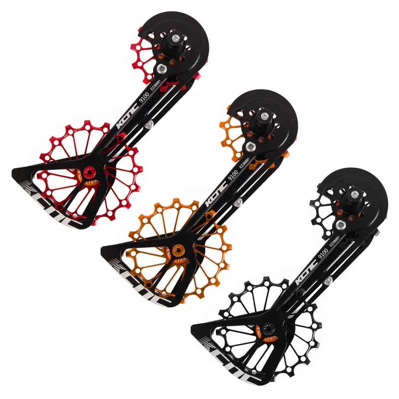 Billig KCNC Jockey Wheel System - Schaltungsrädchen für Shimano 8000/9100 - verschiedene Farben