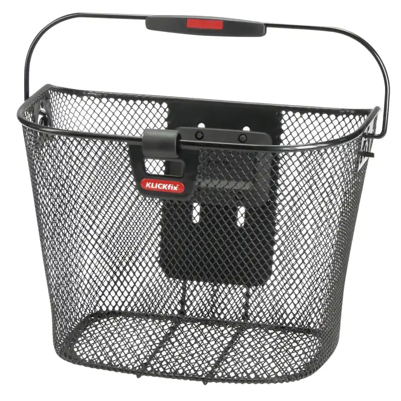 Preisreduziert KLICKfix Uni 0391KLIK Lenkerkorb mit Lampenclip - 16L - schwarz