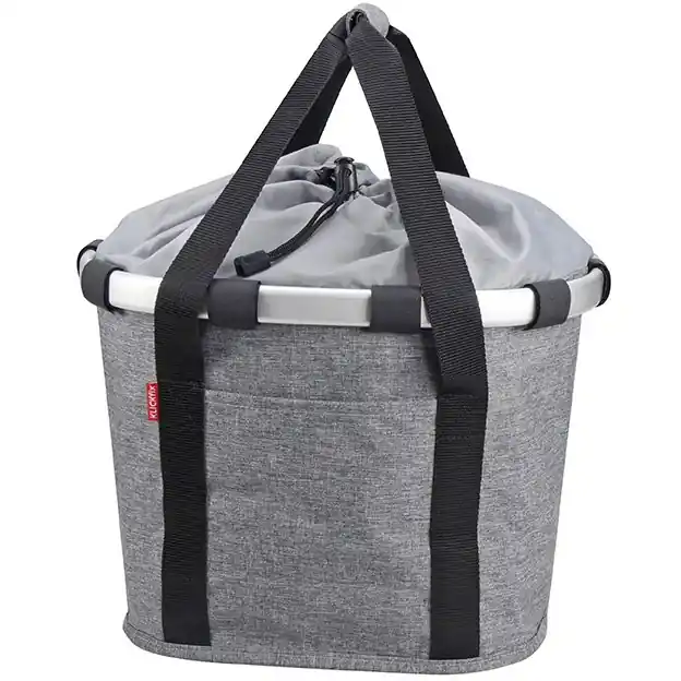 Wochenendangebot KLICKfix Reisenthel 0303 Fahrradkorb - 15L - twist silver