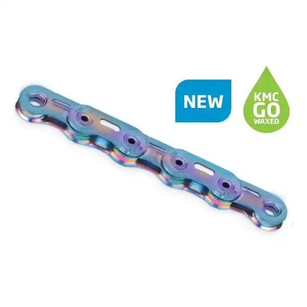 KMC XSL-Flat Kette - WAXED 12/13-fach - 126 Glieder aurora blue Expressversand