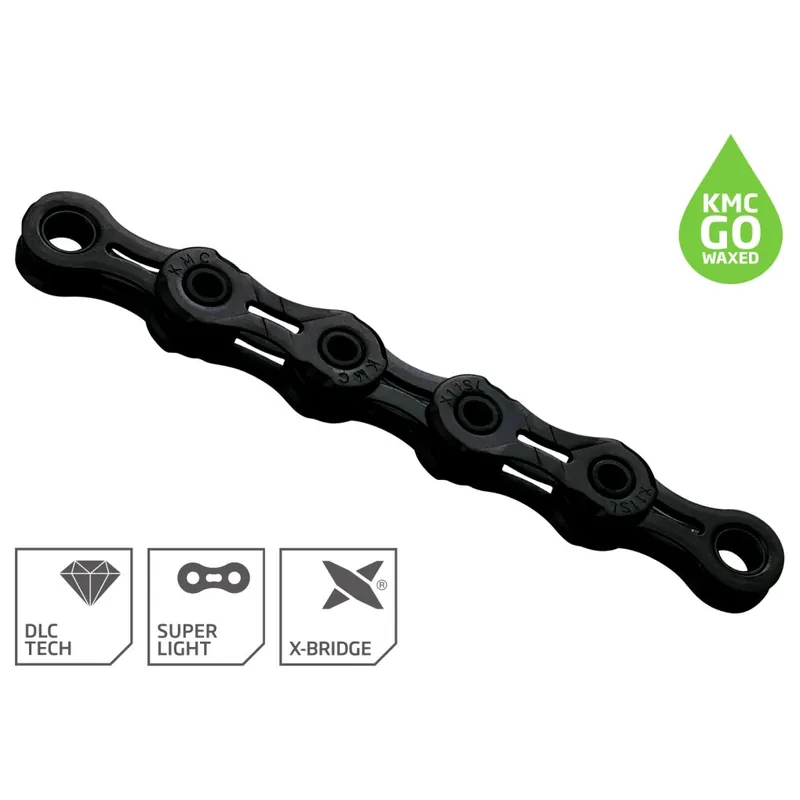Direktkauf KMC DLC Kette - WAXED 11-fach - schwarz