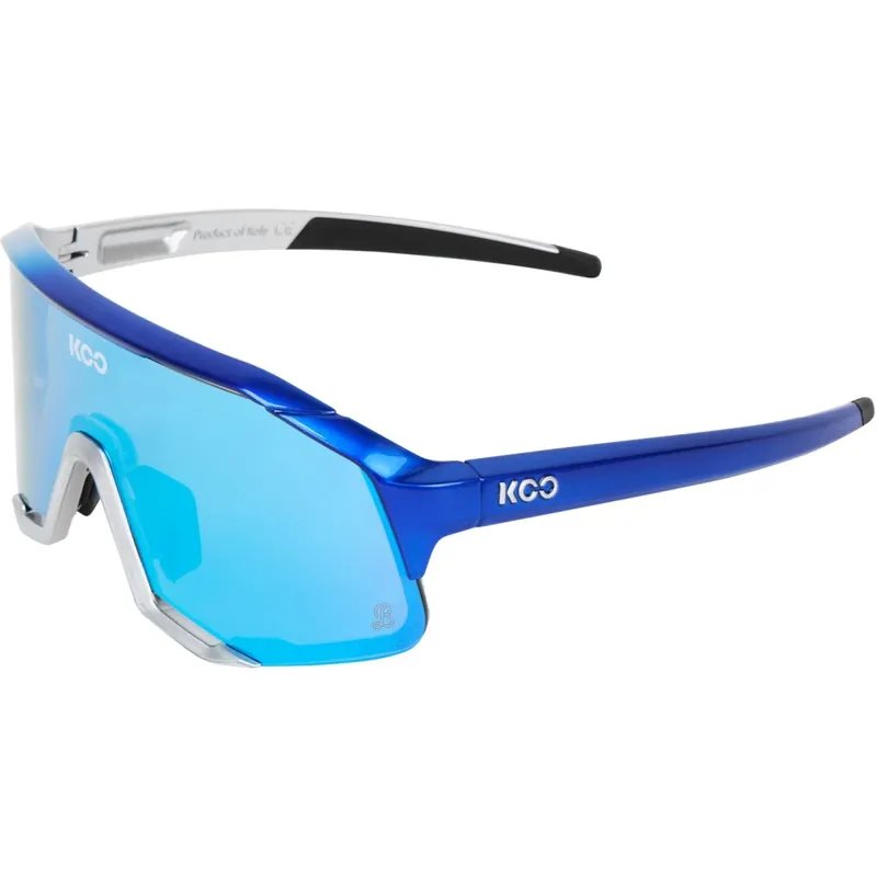 KOO Demos Sonnenbrille - Red Bull BORA Blue/Silver - Turquoise Mirror Expressversand