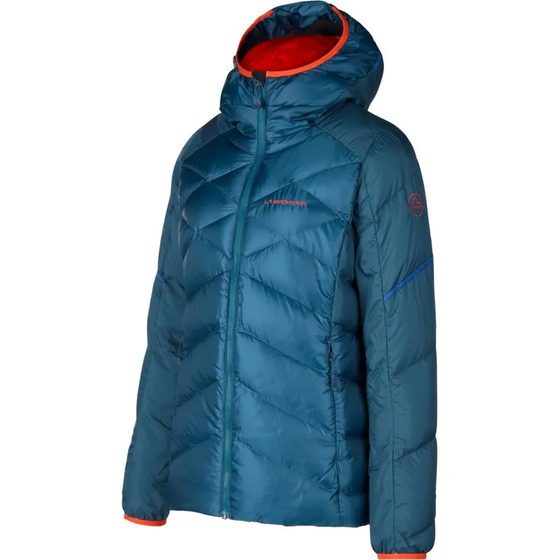 Direkt Vom Hersteller La Sportiva Bivouac Daunenjacke Damen - Storm Blue/Cherry Tomato