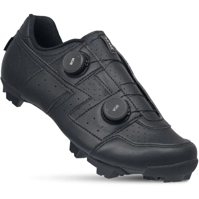 Billig Lake MX30G MTB Schuhe Herren - schwarz/schwarz Clarino