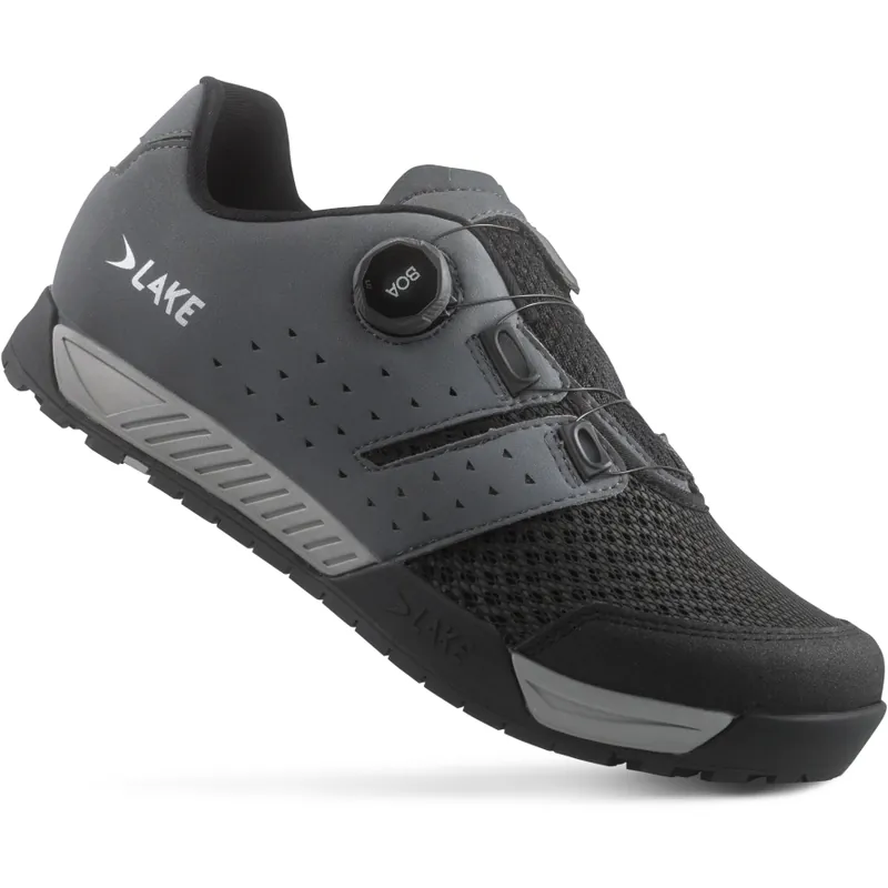 Lake MX201 Flat MTB Schuhe Herren - grau/schwarz Geprüft