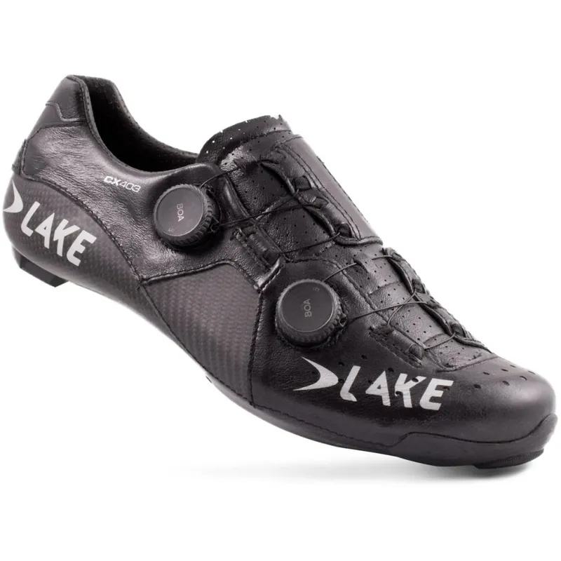 Abverkauf Lake CX403 Rennradschuhe Herren - schwarz/silber