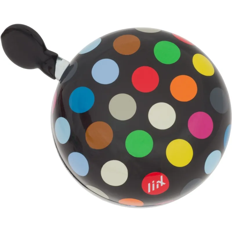 Meistverkauft Liix Ding Dong Bell Fahrradklingel - Polka Dots Big Mix Black