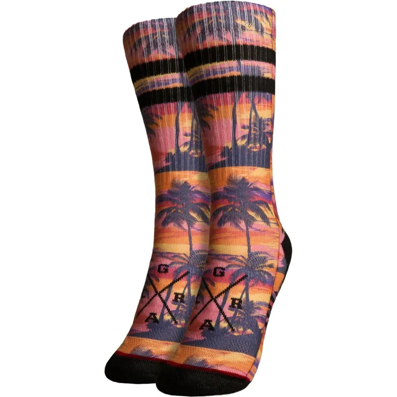 Markenprodukt Loose Riders Technische Socken - Sunset Palms Hawaii