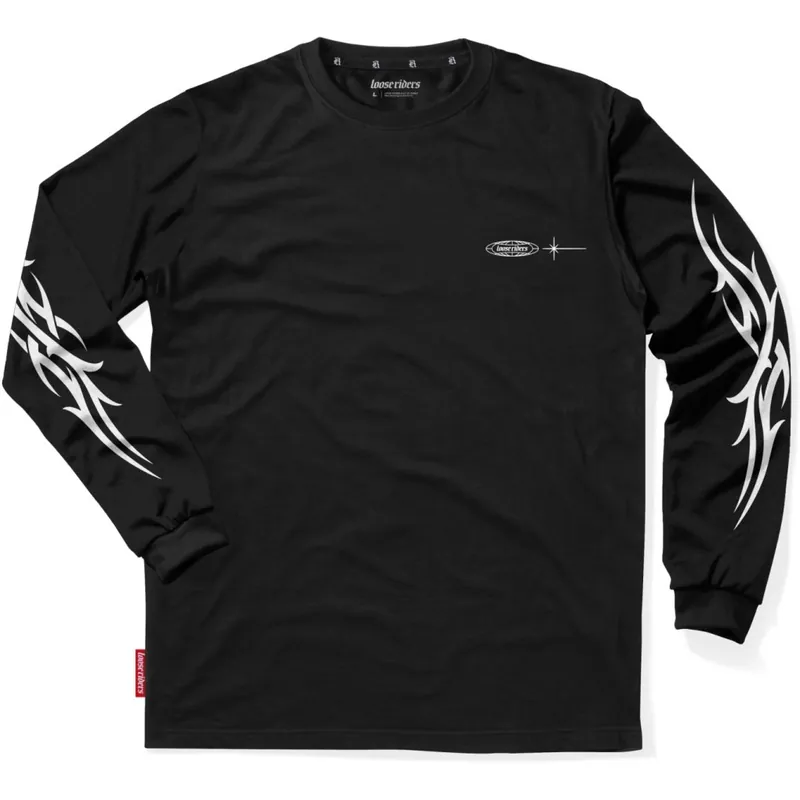 Geprüft Loose Riders Tech Langarm-Shirt Herren - Neo Tribe Black
