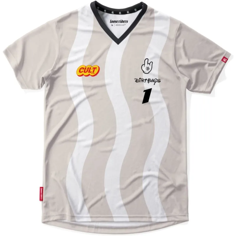 Neu Im Sortiment Loose Riders Tech Kurzarm-Trikot Herren - D/RT FC Offwhite