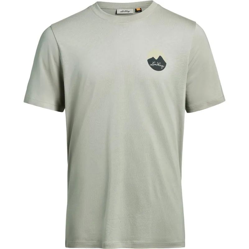 Lundhags Järpen Printed T-Shirt Herren - Moss Grey 11199 Abverkauf
