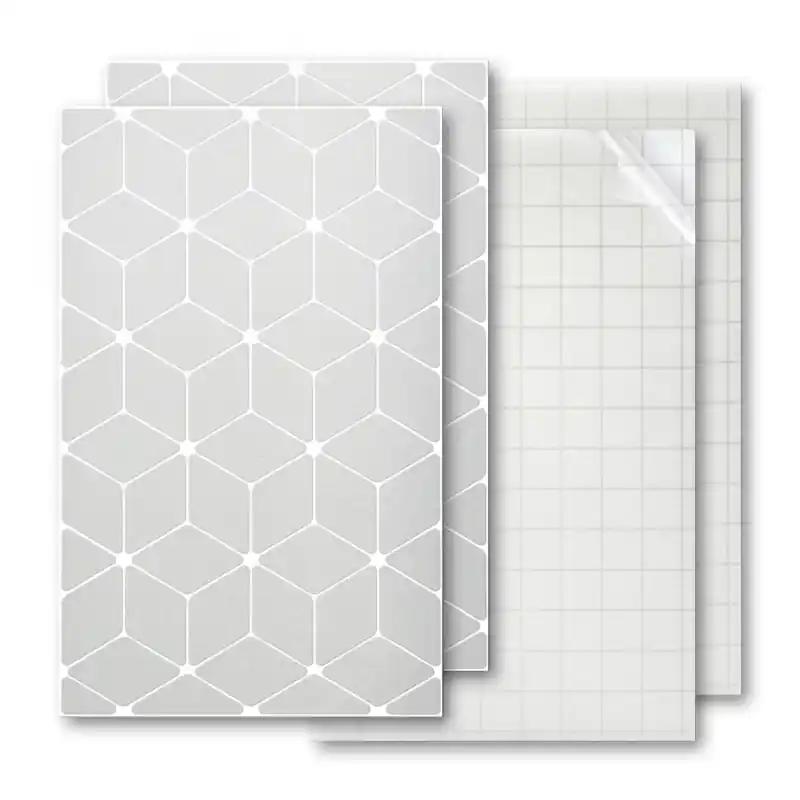 Billig Luxshield Reflektor-Sticker Raute - klein - silber